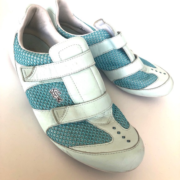 Lacoste Women sneakers size 9 turquoise - Picture 4 of 5